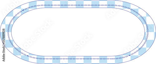 cute checkers banner masking tape label decoration