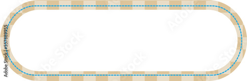 cute checkers banner masking tape label decoration