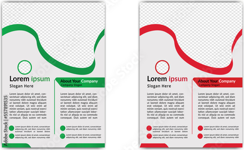 modern template, double sight flyer design,