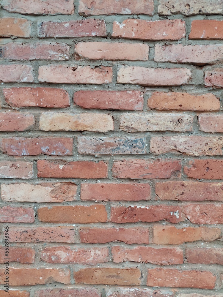 Fototapeta premium red brick old wall