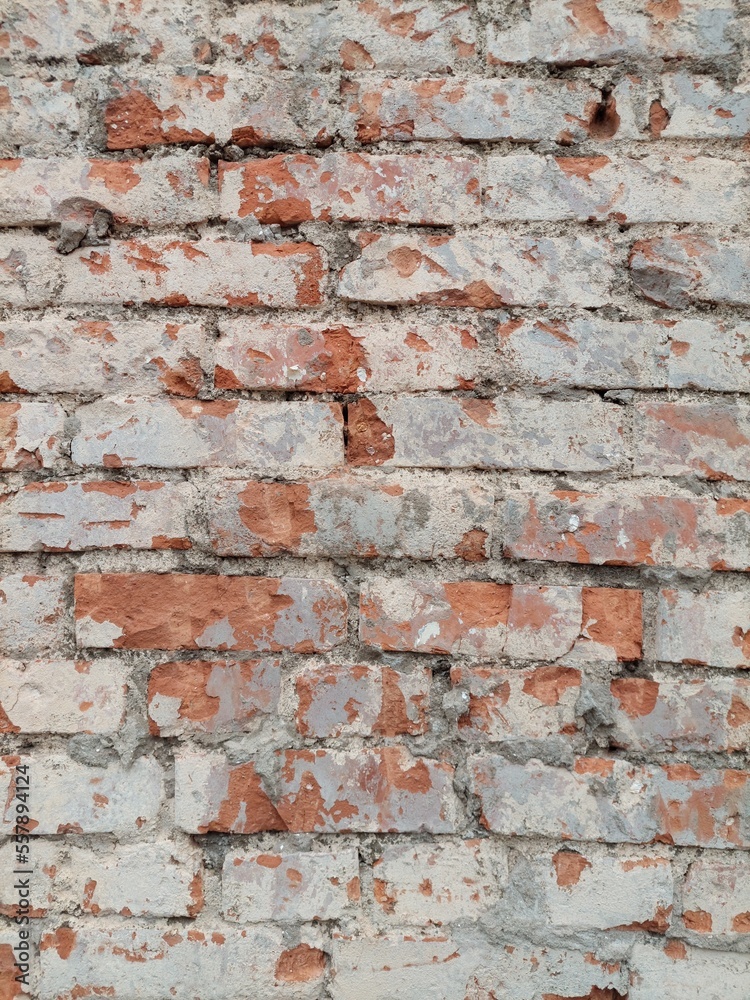 Fototapeta premium Old red brick wall