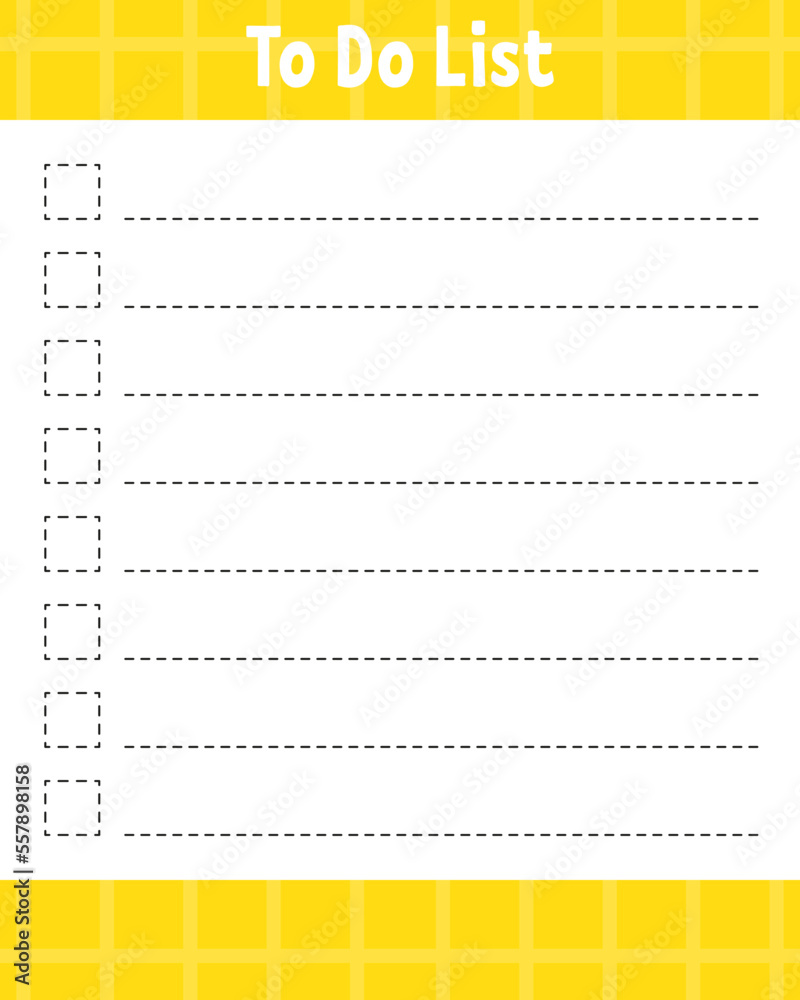 To do list. Printable template. Lined sheet. Handwriting paper. For diary, planner, checklist, wish list. Vector illustration. To do list. Printable template. Lined sheet. Handwriting paper. For diary, planner, checklist, wish list. Vector illustration.