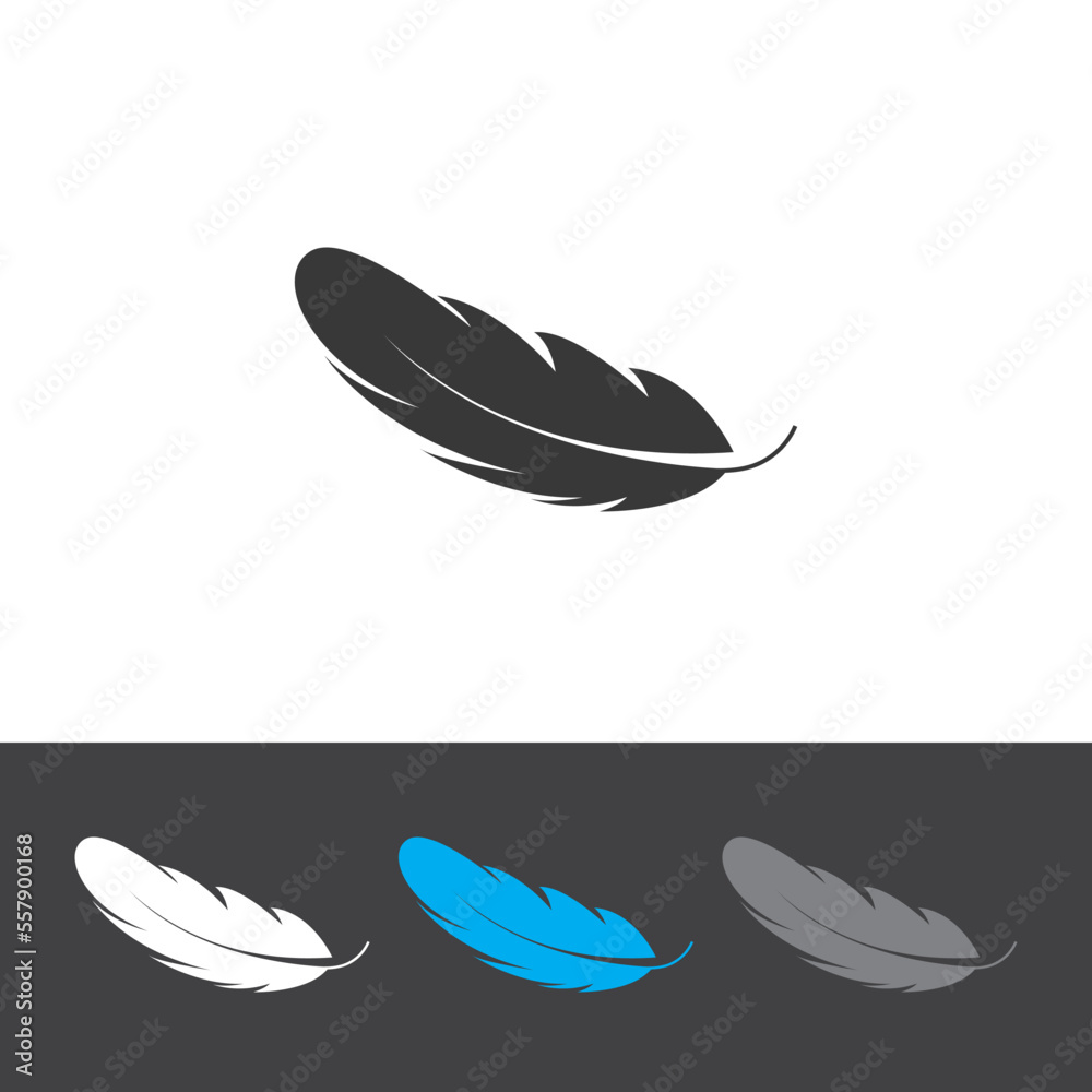 feather icon vector illustration logo feather icon vector illustration logo
