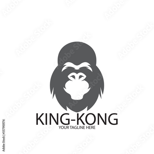 kingkong simpler icon vector illustration template design