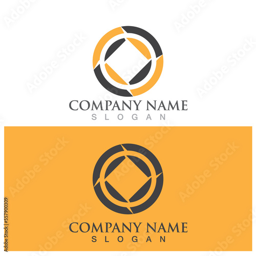 letter o icon vector illustration template design