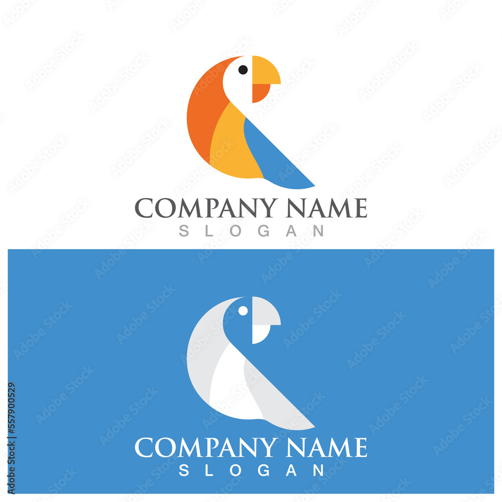 Fototapeta premium parrot film icon vector illustration template design