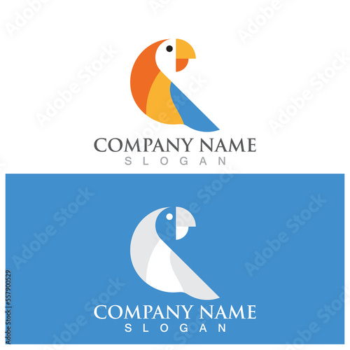 parrot film icon vector illustration template design