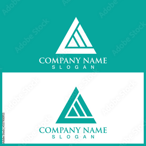 triangle icon vector illustration template design