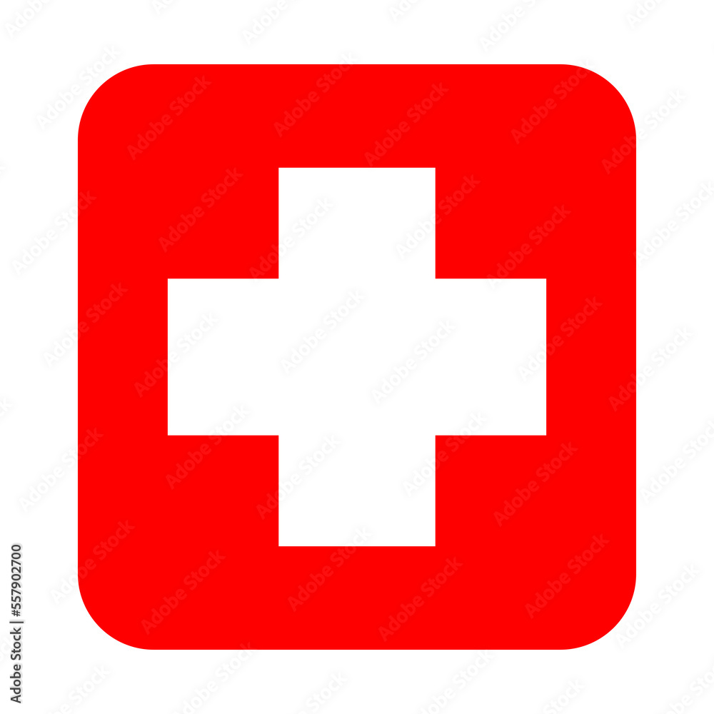 Medical Cross Symbol on Transparent Background Medical Cross Symbol on Transparent Background