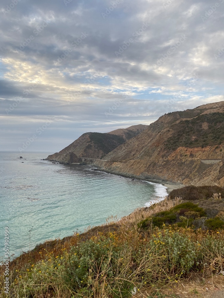 Obraz premium view of the coast of the sea