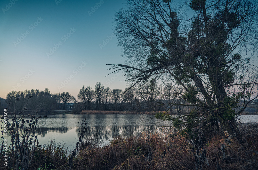 Sunrise on river