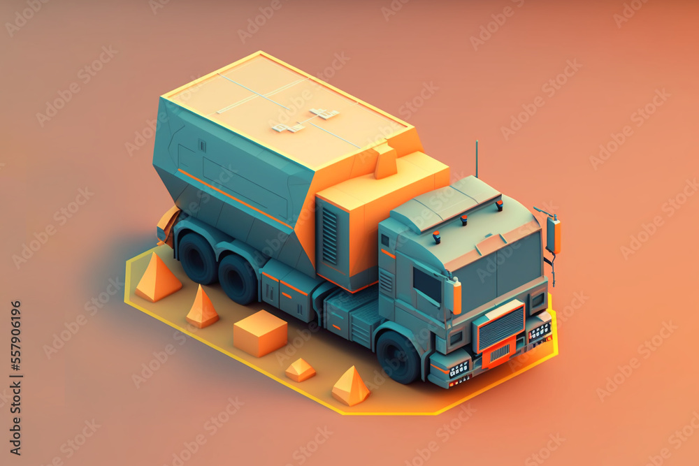 truck icon representing transportation, ai generated truck icon representing transportation, ai generated