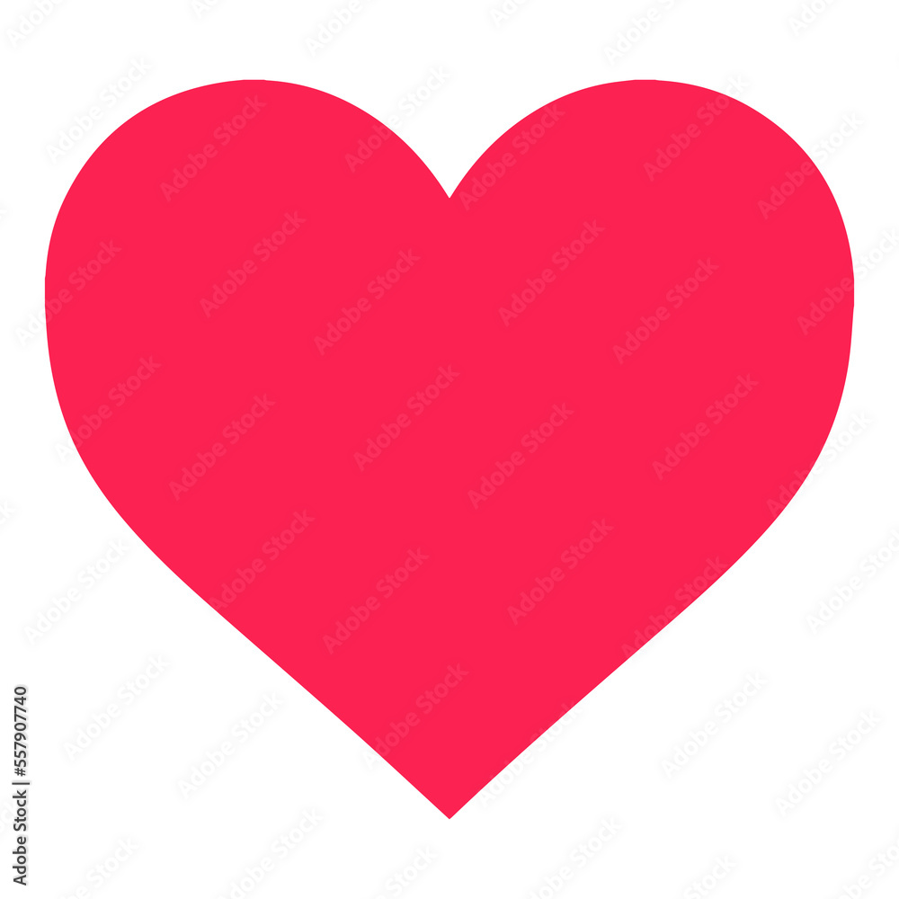 Love Heart Symbol on Transparent Background Love Heart Symbol on Transparent Background