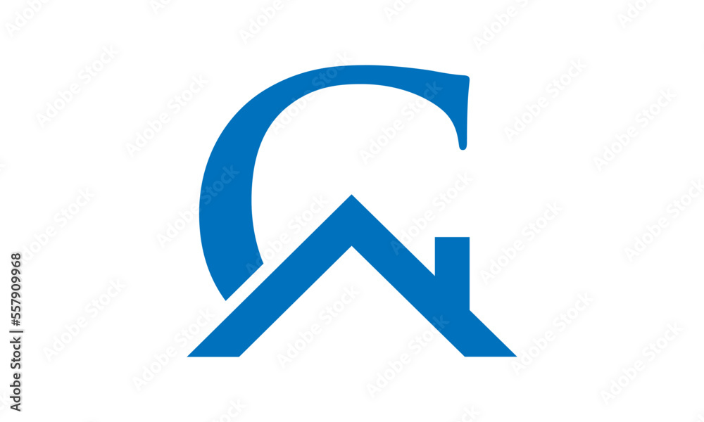 Real estate logo template. Letter G house logo Real estate logo template. Letter G house logo