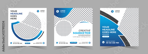 Creative social media digital marketing web banner design