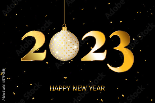 happy new year 2023 holiday card festival background