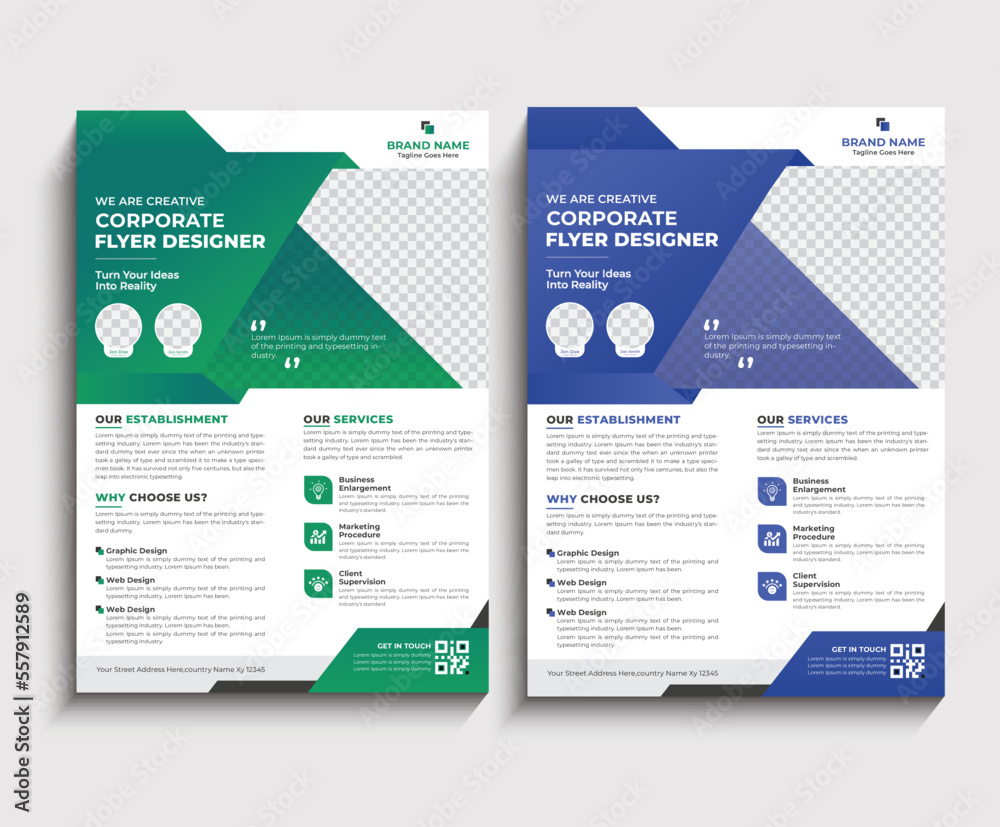  corporate business flyer template design