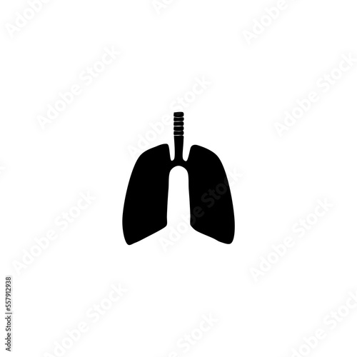 Human lungs icon hand drawn. photo