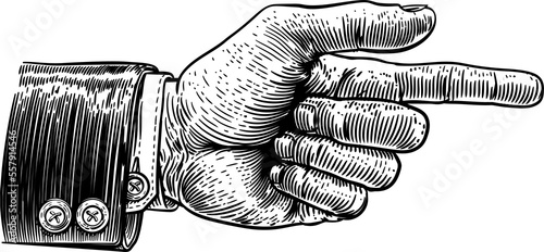 Hand Pointing Finger Direct...