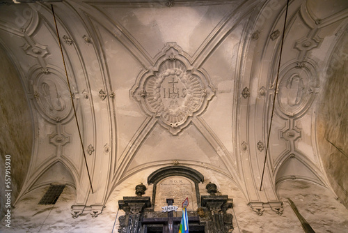 Inside of San Giuseppe delle Scalze, church in Pontecorvo in Naples, Italy. photo