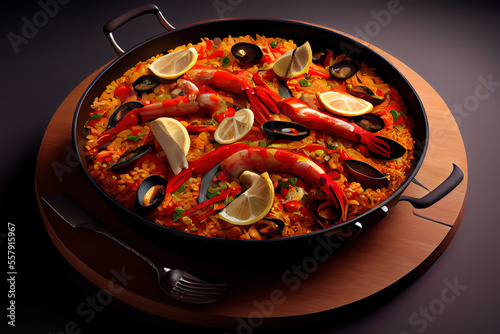 European Cuisine Paella food