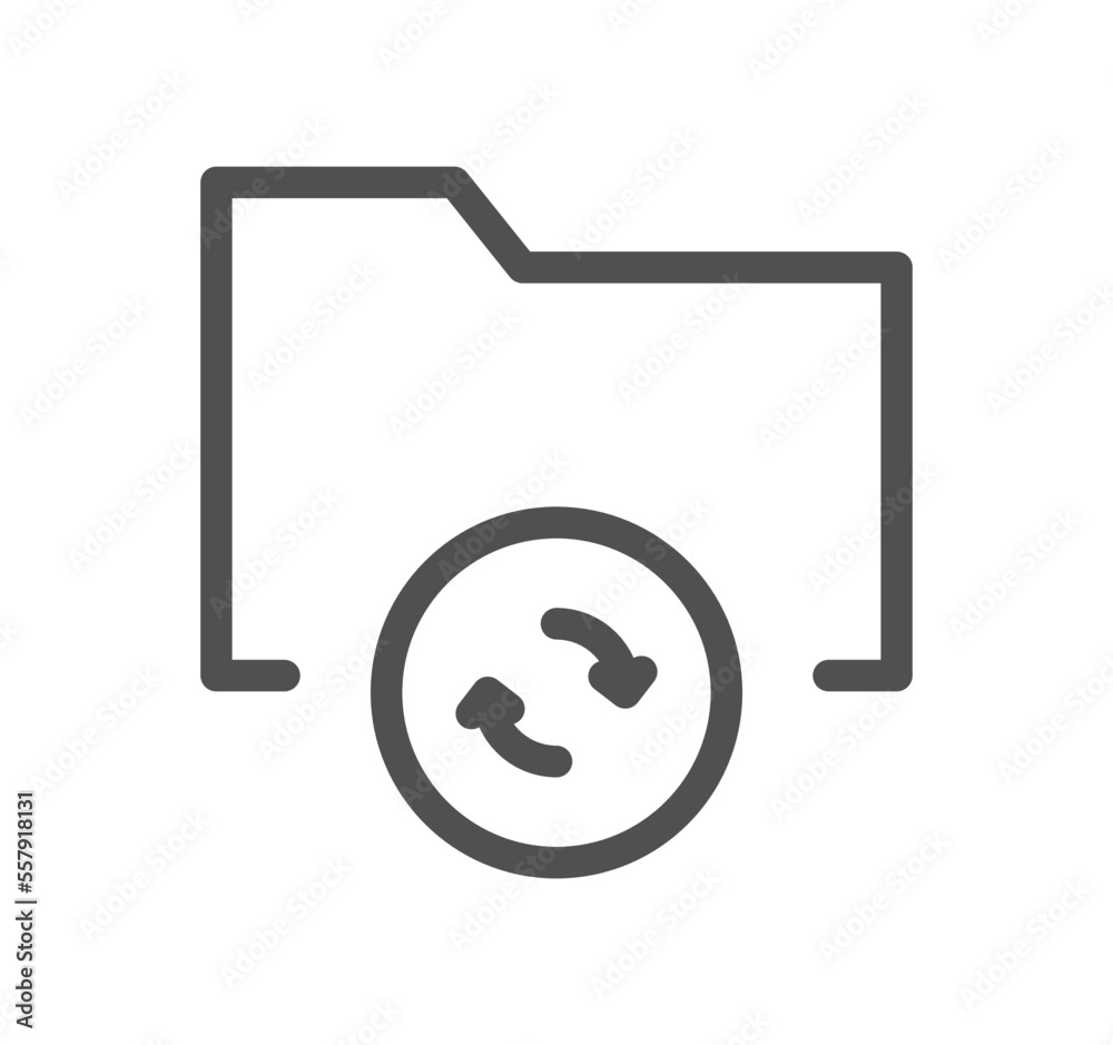 File and folder related icon outline and linear vector. File and folder related icon outline and linear vector.