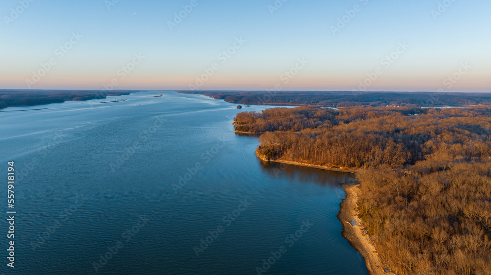 Kentucky lake by drone