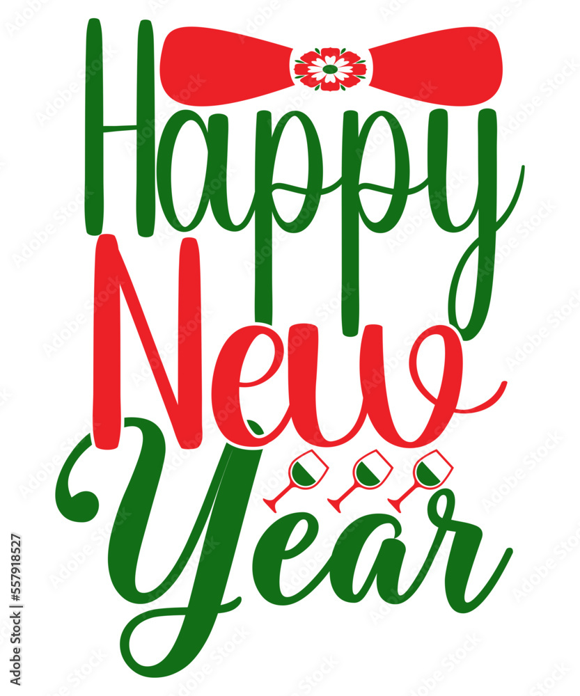 New Years SVG Bundle, Nye Decor, Happy New Year Clip Art, New Year