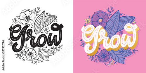 Cute lettering postcard about life, t-shirt design, mug print.