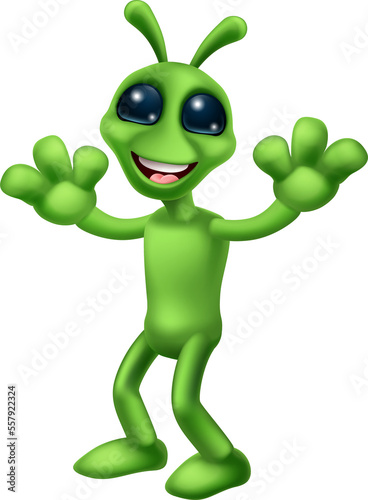 Alien Cute Little Green Man...