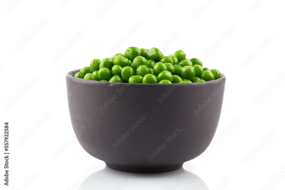 Bowl of green wet pea