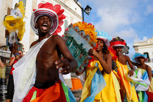 Costume band at Salvador carnival photo