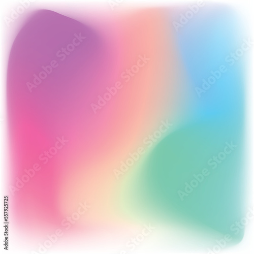 Rounded gradient mesh with colorful abstract background