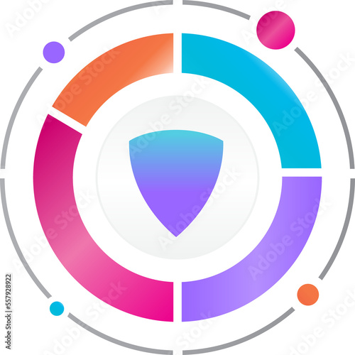 security shield gradient icon
