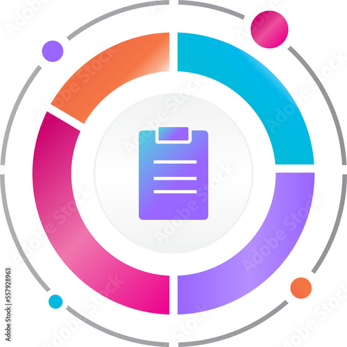 task clipboard gradient icon