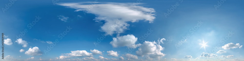 blue sky with cumulus clouds as seamless hdri 360 panorama with zenith in spherical equirectangular projection may use for sky dome replacement in 3d graphics or game development and edit drone shot blue sky with cumulus clouds as seamless hdri 360 panorama with zenith in spherical equirectangular projection may use for sky dome replacement in 3d graphics or game development and edit drone shot