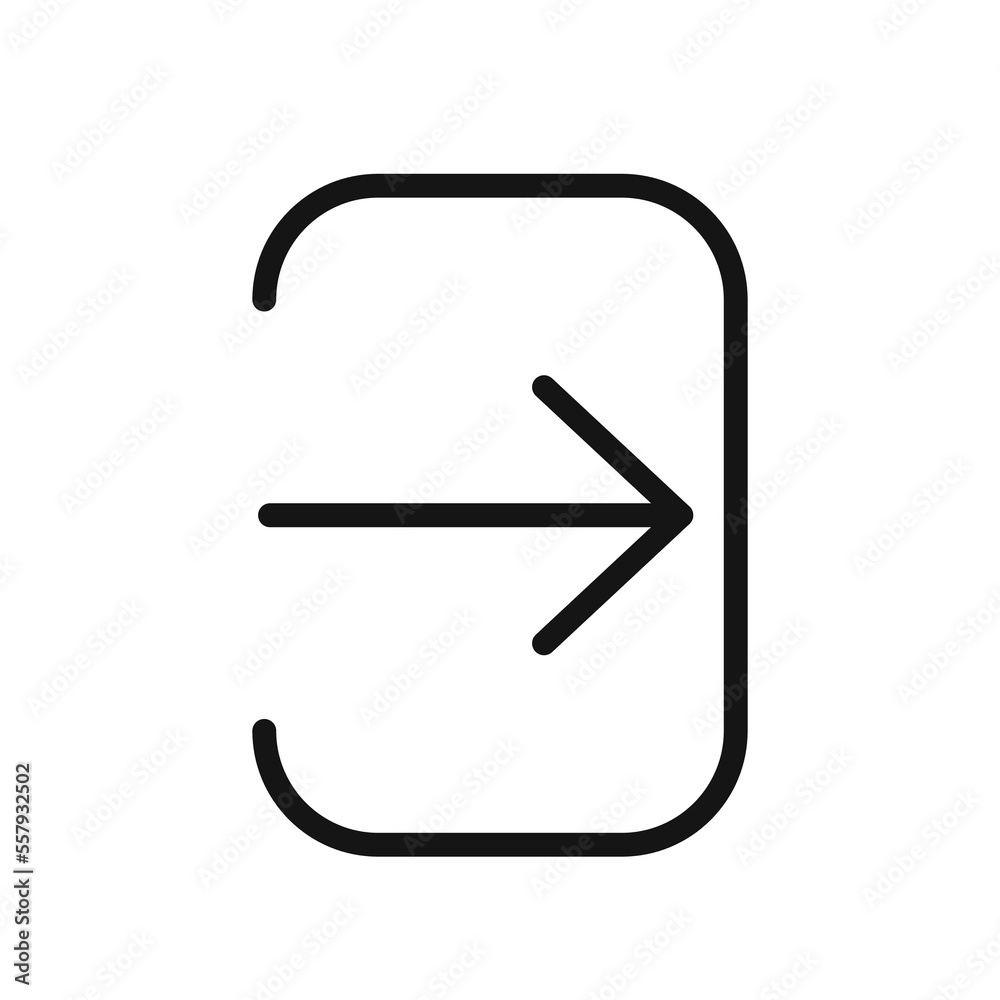 Login line icon isolated on white background. Black flat thin icon on modern outline style. Linear symbol and editable stroke. Simple and pixel perfect stroke vector illustration. Login line icon isolated on white background. Black flat thin icon on modern outline style. Linear symbol and editable stroke. Simple and pixel perfect stroke vector illustration.