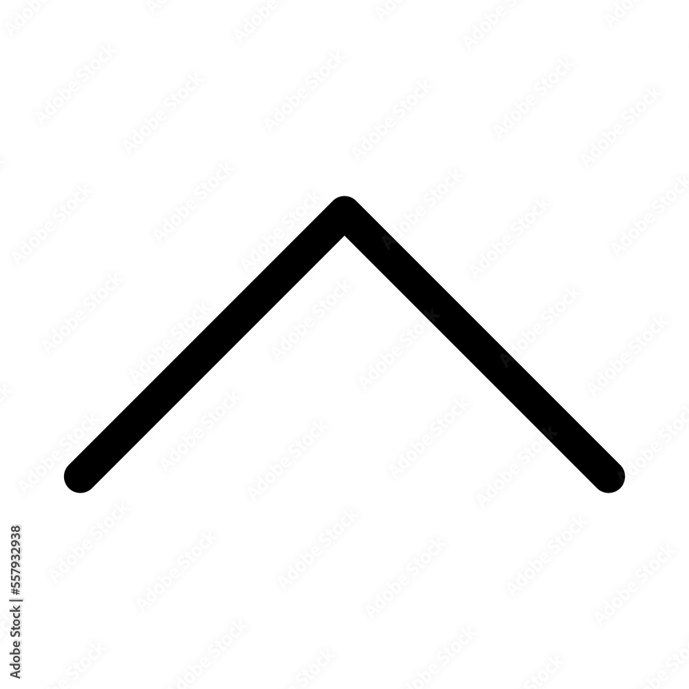 Chevron up icon line isolated on white background. Black flat thin icon on modern outline style. Linear symbol and editable stroke. Simple and pixel perfect stroke vector illustration. Chevron up icon line isolated on white background. Black flat thin icon on modern outline style. Linear symbol and editable stroke. Simple and pixel perfect stroke vector illustration.