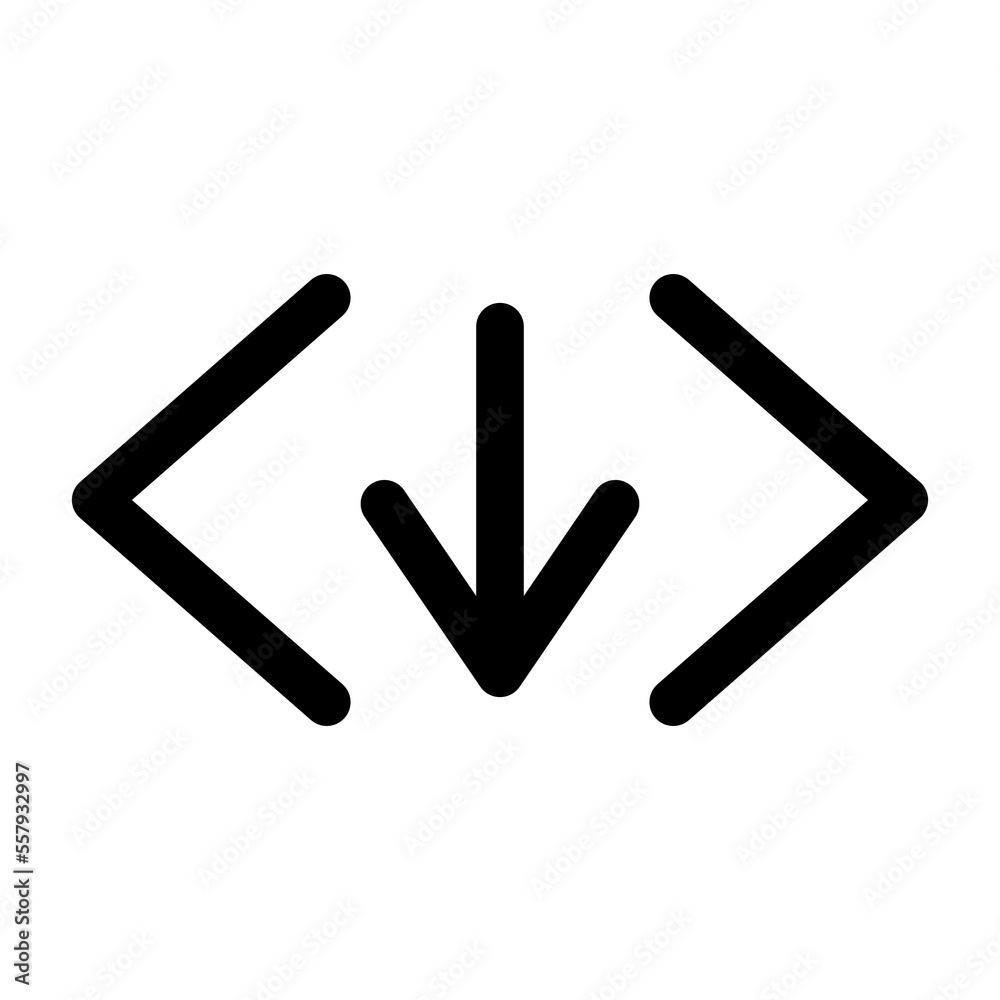 Code download icon line isolated on white background. Black flat thin icon on modern outline style. Linear symbol and editable stroke. Simple and pixel perfect stroke vector illustration. Code download icon line isolated on white background. Black flat thin icon on modern outline style. Linear symbol and editable stroke. Simple and pixel perfect stroke vector illustration.
