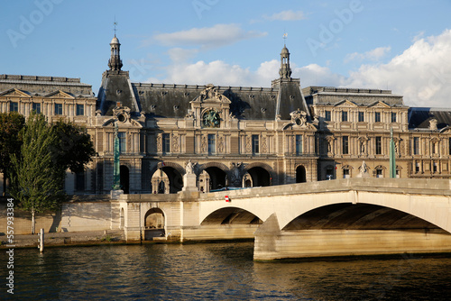 Seine river and Louvre museum