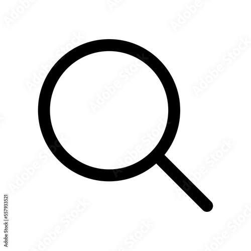 Search icon line isolated on white background. Black flat thin icon on modern outline style. Linear symbol and editable stroke. Simple and pixel perfect stroke vector illustration.