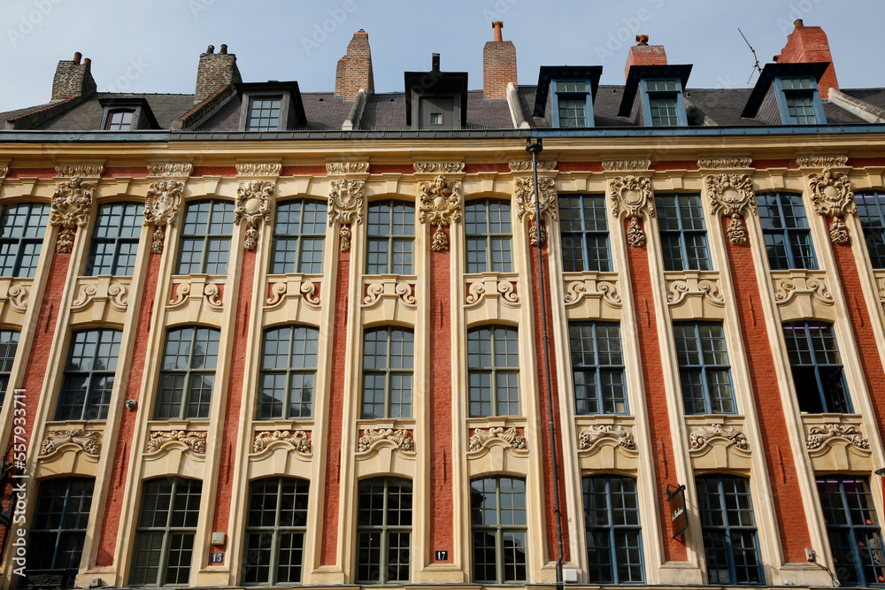 Fototapeta premium Lille Grand Place. Building.