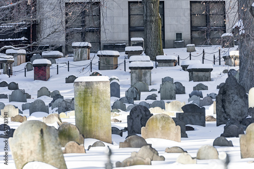 Granary Burial Ground. Boston, Massachusetts. USA photo