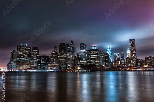 New York at Night. Long Exposure. NYC. © Mindaugas Dulinskas