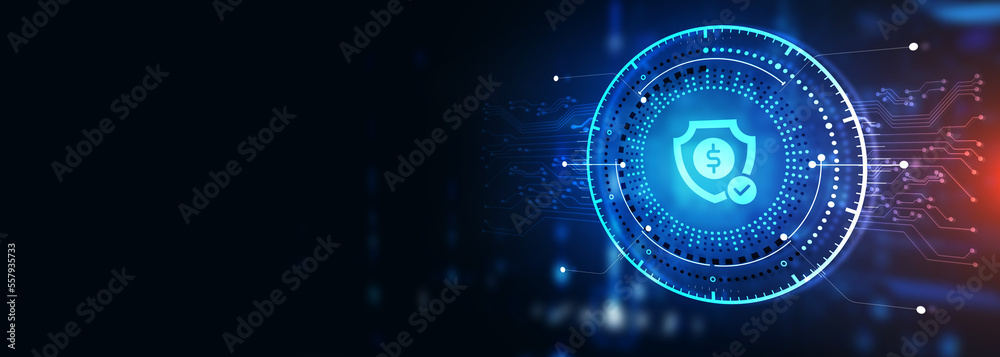 Cyber security data protection business technology privacy concept. 3d illustration