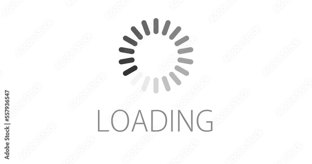 rotating loading and download indicator on white background, spinning loading wheel rotating loading and download indicator on white background, spinning loading wheel