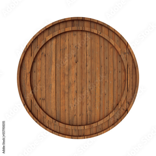 circular wooden board