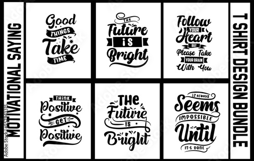 Typography new motivational t shirt design bundle for print on demand