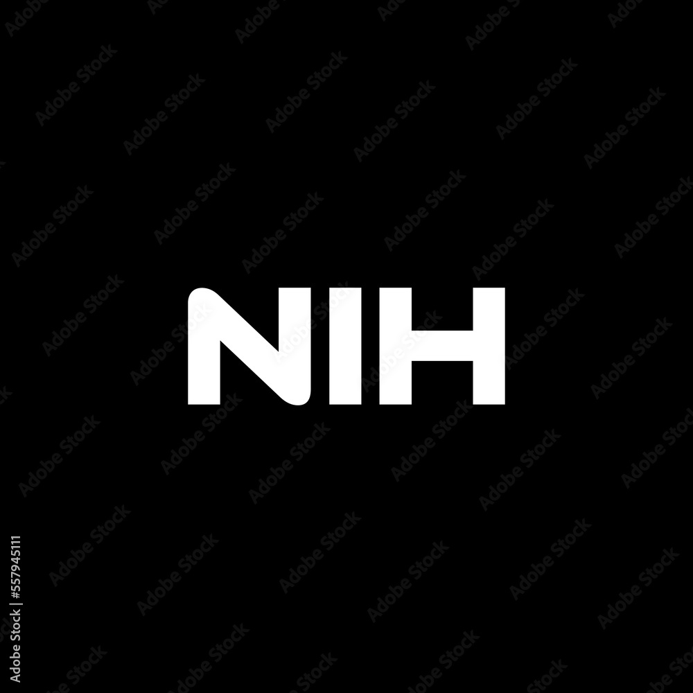 NIH letter logo design with black background in illustrator, vector logo modern alphabet font overlap style. calligraphy designs for logo, Poster, Invitation, etc. NIH letter logo design with black background in illustrator, vector logo modern alphabet font overlap style. calligraphy designs for logo, Poster, Invitation, etc.