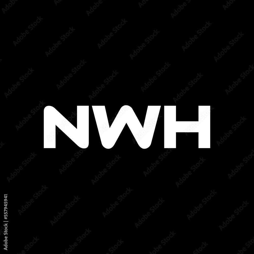 NWH letter logo design with white background in illustrator, vector logo modern alphabet font overlap style. calligraphy designs for logo, Poster, Invitation, etc. NWH letter logo design with white background in illustrator, vector logo modern alphabet font overlap style. calligraphy designs for logo, Poster, Invitation, etc.